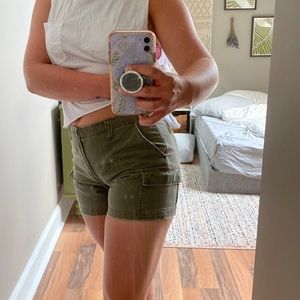 Vintage Abercrombie green shorts